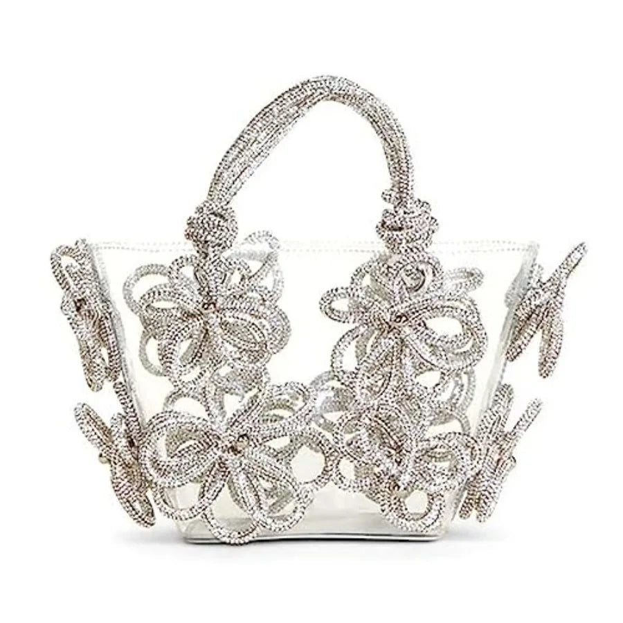 Clear Rhinestone Handbag