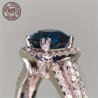 925 Sterling Silver Platinum Plated Ring