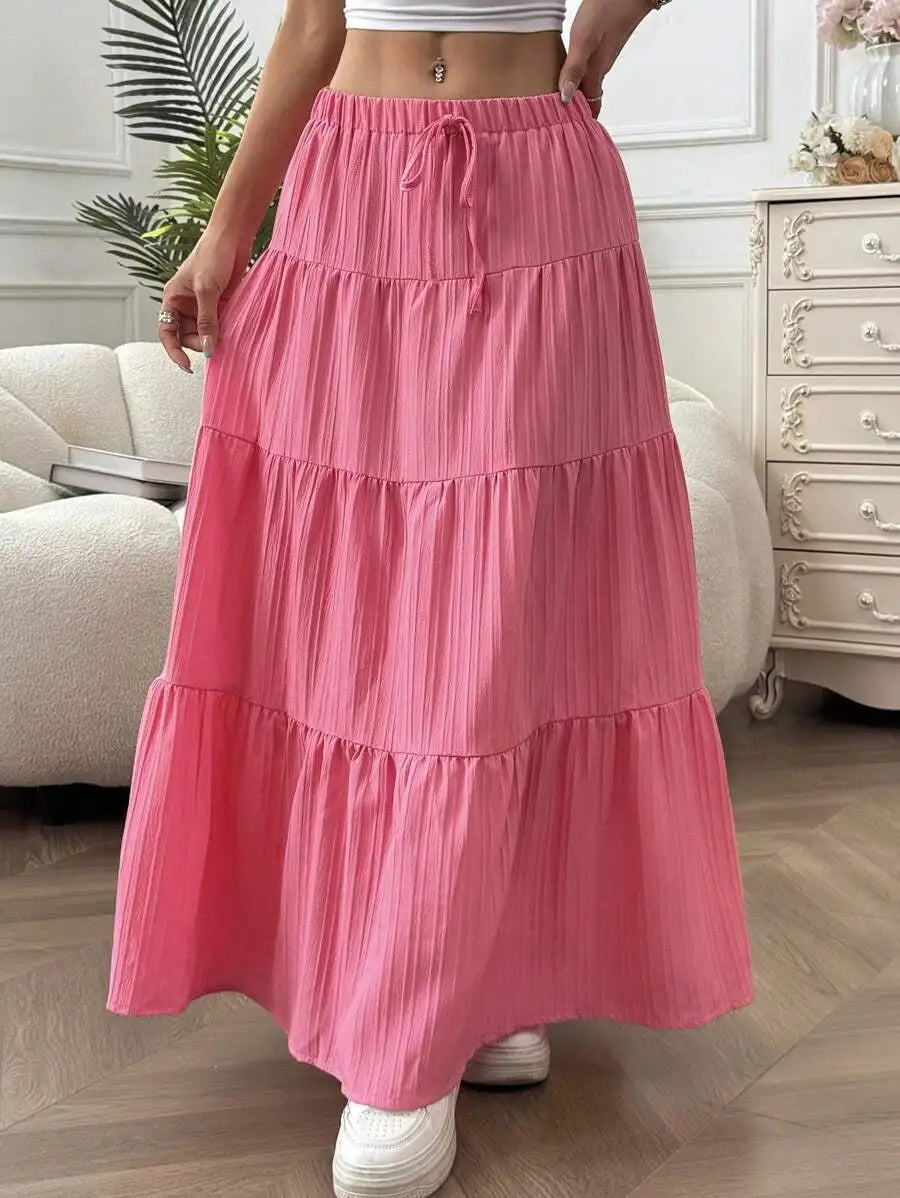 Flared Long Skirt