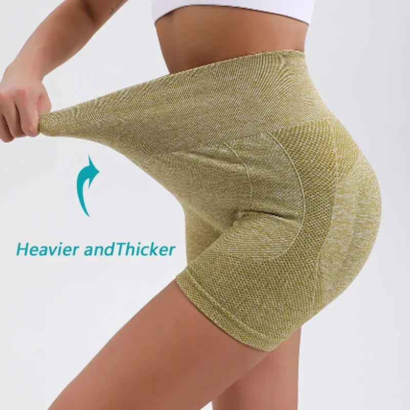 High Waist Fitness Biker Shorts