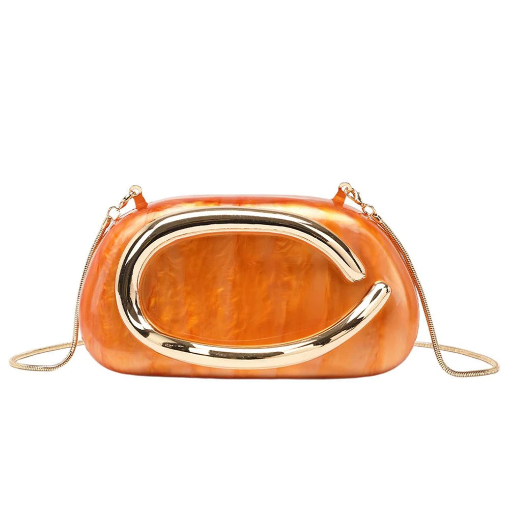 Handbag Metal Luxury Clutch