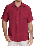 Casual Short Sleeve Button Down Shirt
