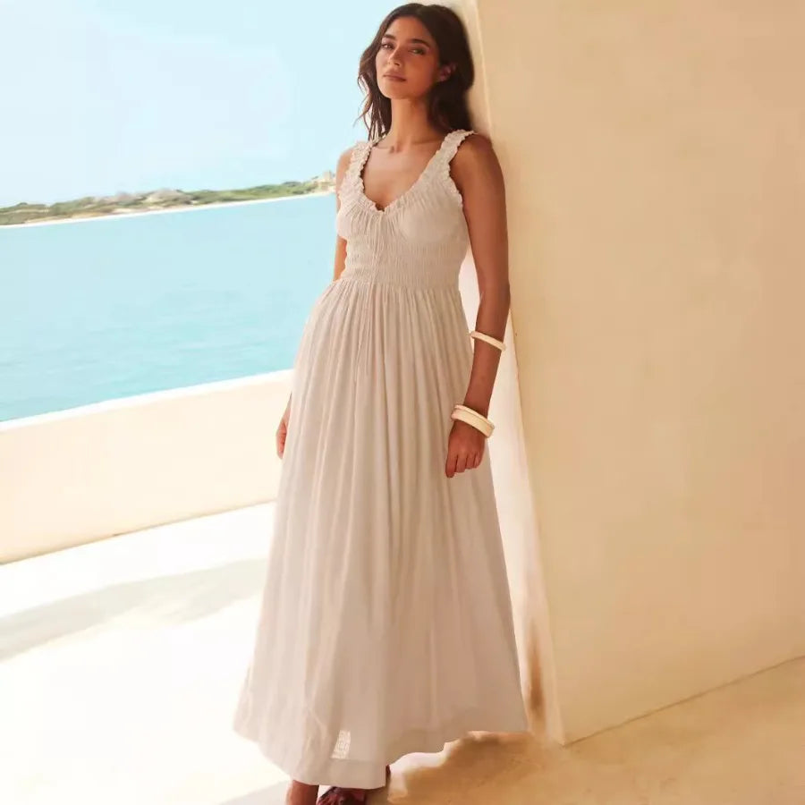Seaside Casual Strap Dress