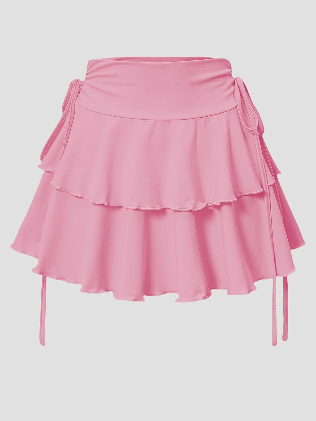 Slim Fit Elastic Waist Short Skirt
