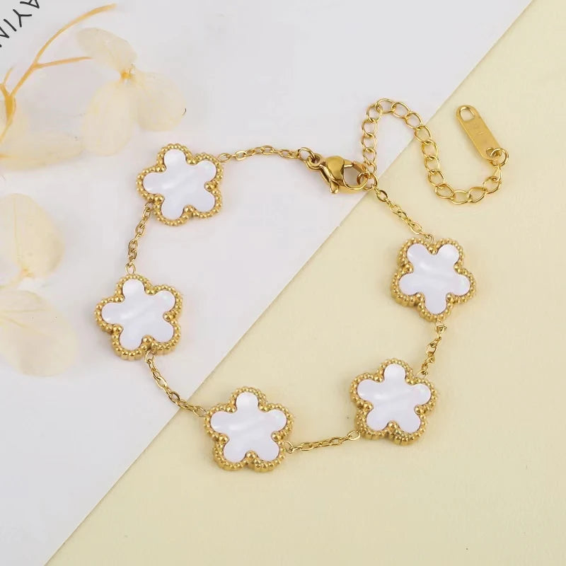Stainless Steel Five Leaf Flower Petal