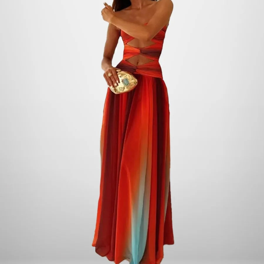 Gradient Color Long Dress