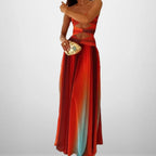 Gradient Color Long Dress