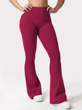 Yoga Tummy-Control Wide-Leg Leggings
