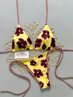 2pcs Retro Floral Bikini