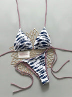 2pcs Retro Floral Bikini