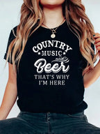 Country Music And Beer Shirt