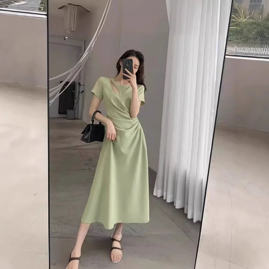 French Temperament Hepburn Style Dress