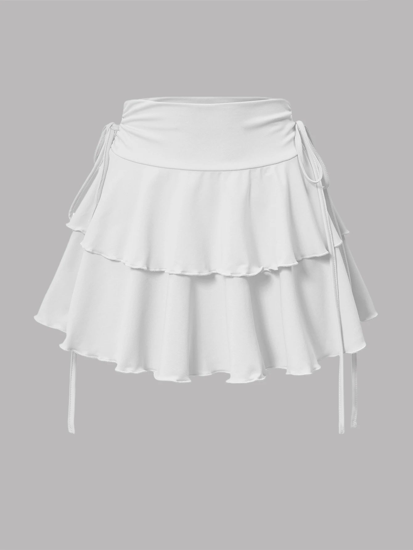 Slim Fit Elastic Waist Short Skirt