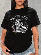 Skull Rose Graphic Tee