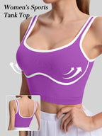 U-neck crop top quick-dry vest