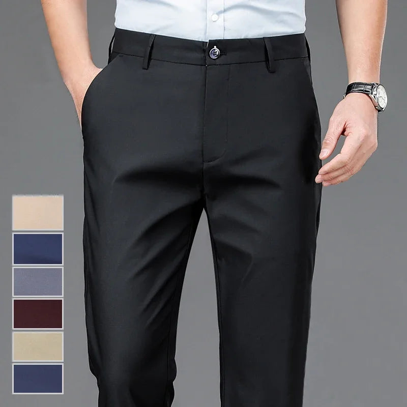 Casual Men's Trousers Quick Dry Suit Pants
