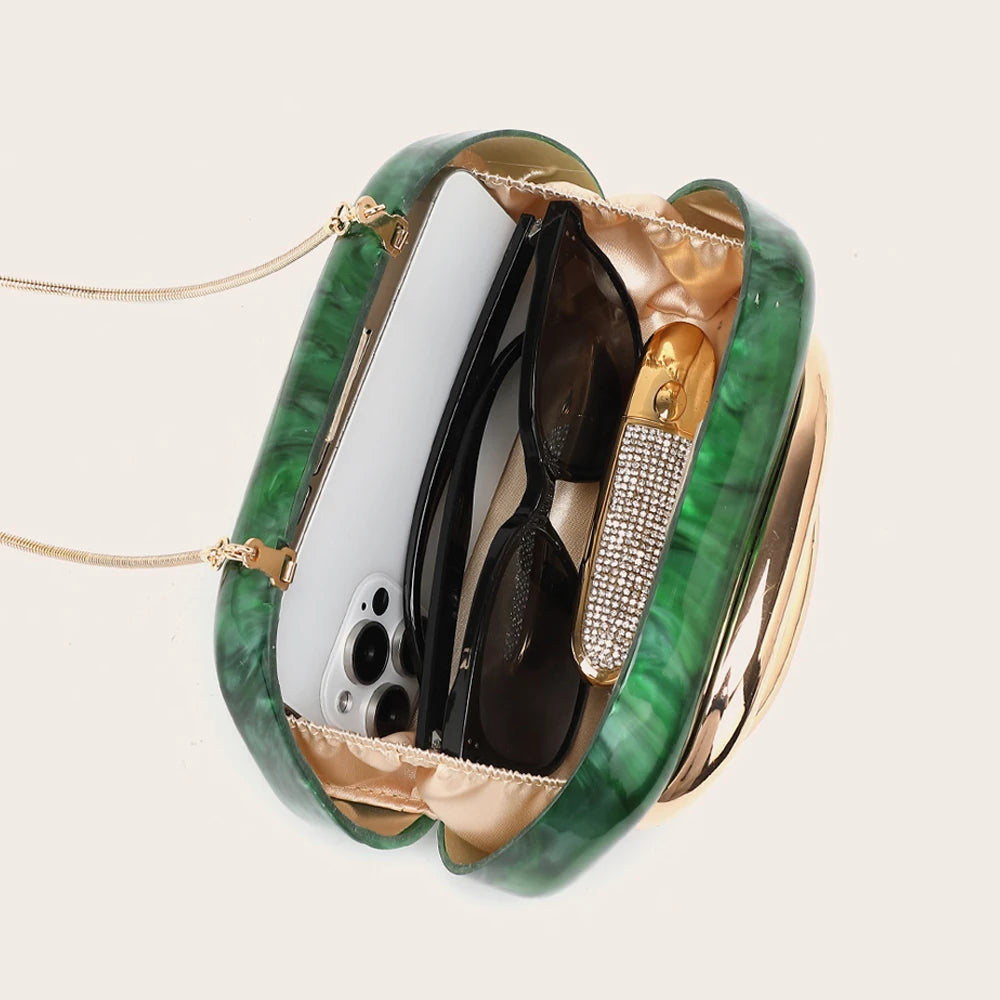 Handbag Metal Luxury Clutch