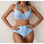 High-waist Split Swimsuit Bikini