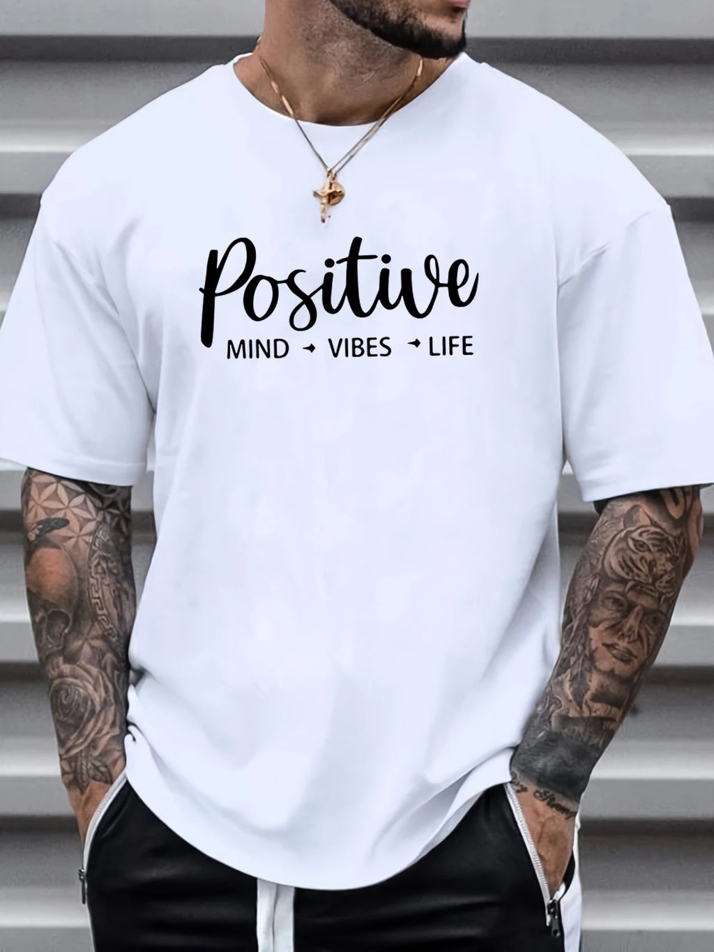Positive Print  T-shirt