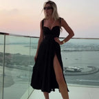 Spliced Suspender Dress