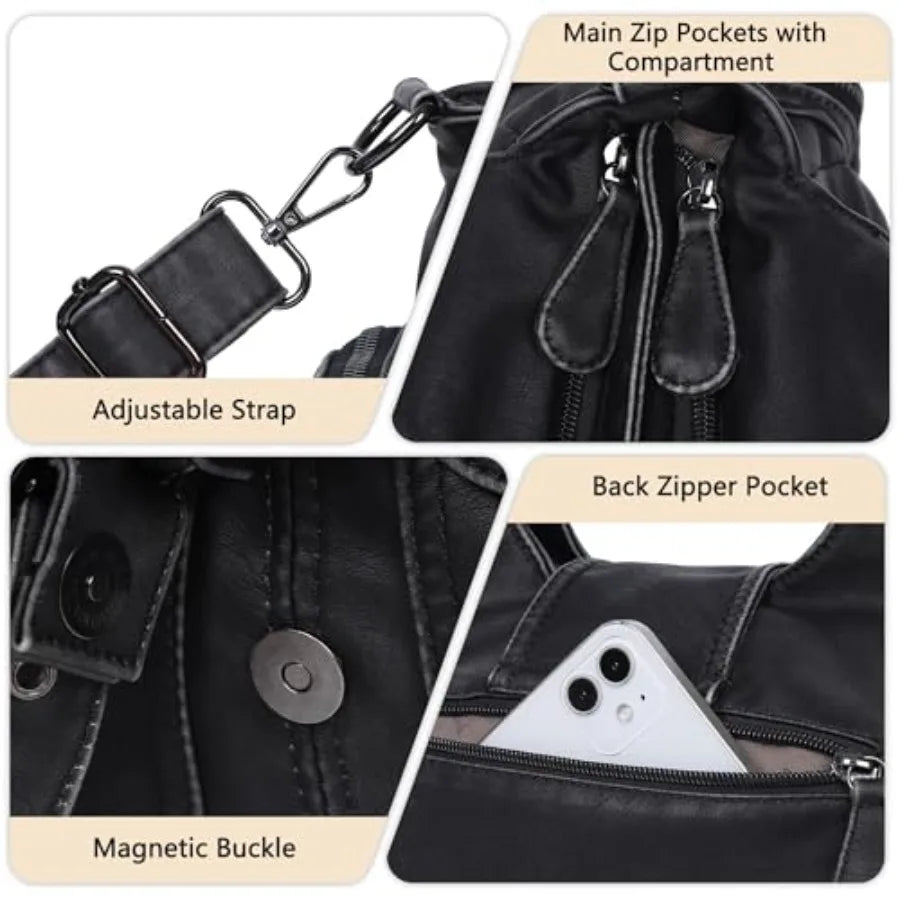 Angel Kiss Hobo Bags Vegan Leather