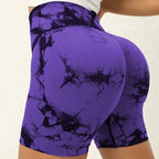 Tie-Dye Yoga Shorts