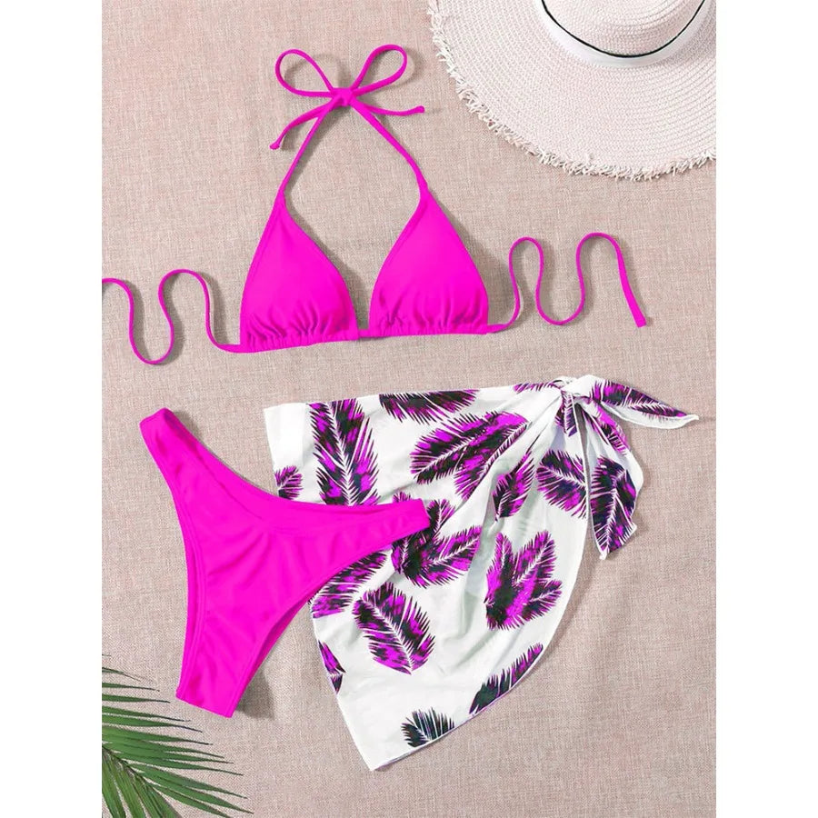 Three-piece High-waist Swimsuit