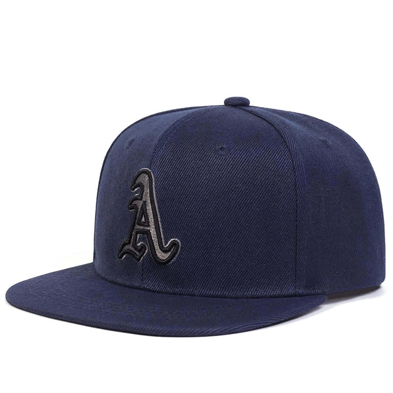Unisex Gothic Letter A Embroidery Hats