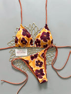 2pcs Retro Floral Bikini