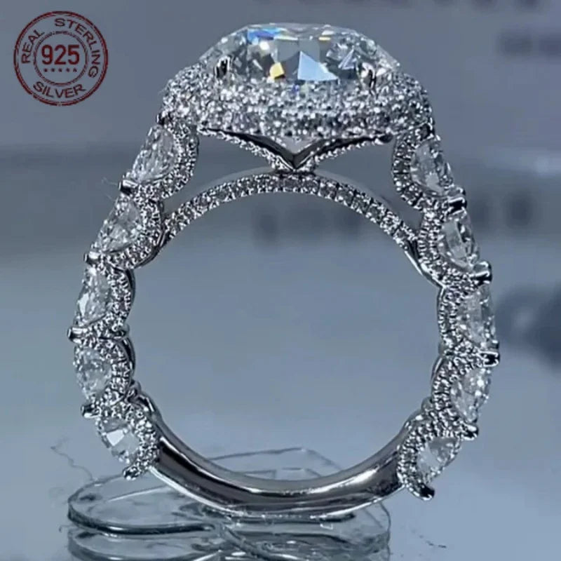 925 Silver Halo Ring