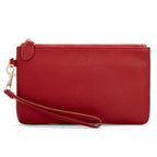 Genuine Leather Wristlet Clutch