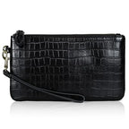 Genuine Leather Wristlet Clutch