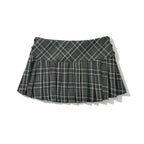Plaid Pleated Skirt