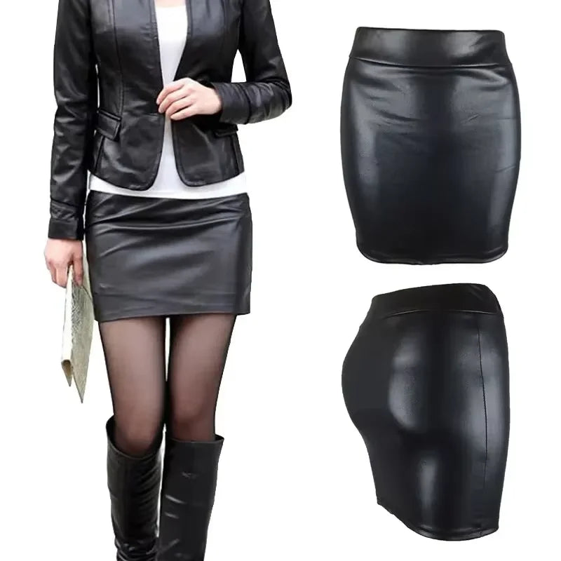 Mini Skirts High-waist Slim