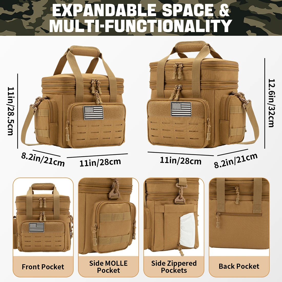 Tactical Lunch Box Expandable 18L Insulated
