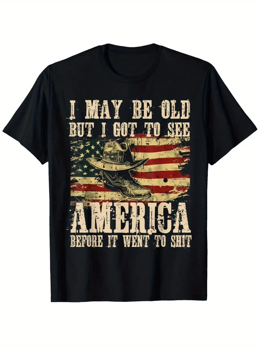 Cotton Loose Print Short-sleeved shirt