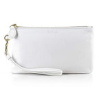 Genuine Leather Wristlet Clutch