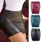 Mini Skirts High-waist Slim