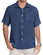 Casual Short Sleeve Button Down Shirt