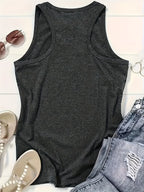 Bull Head Design Sleeveless top