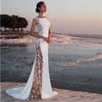 Lace Splicing Extra-long Dress