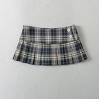 Plaid Pleated Skirt
