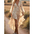 Boho Floral High Low Dress