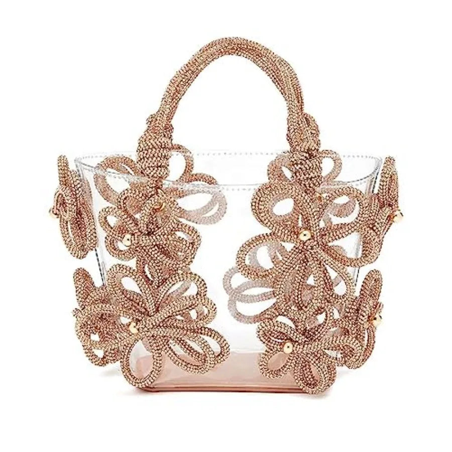 Clear Rhinestone Handbag