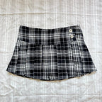 Plaid Pleated Skirt